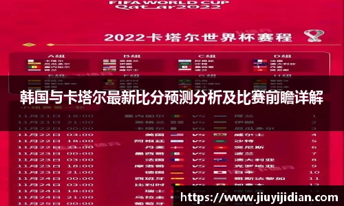 韩国与卡塔尔最新比分预测分析及比赛前瞻详解